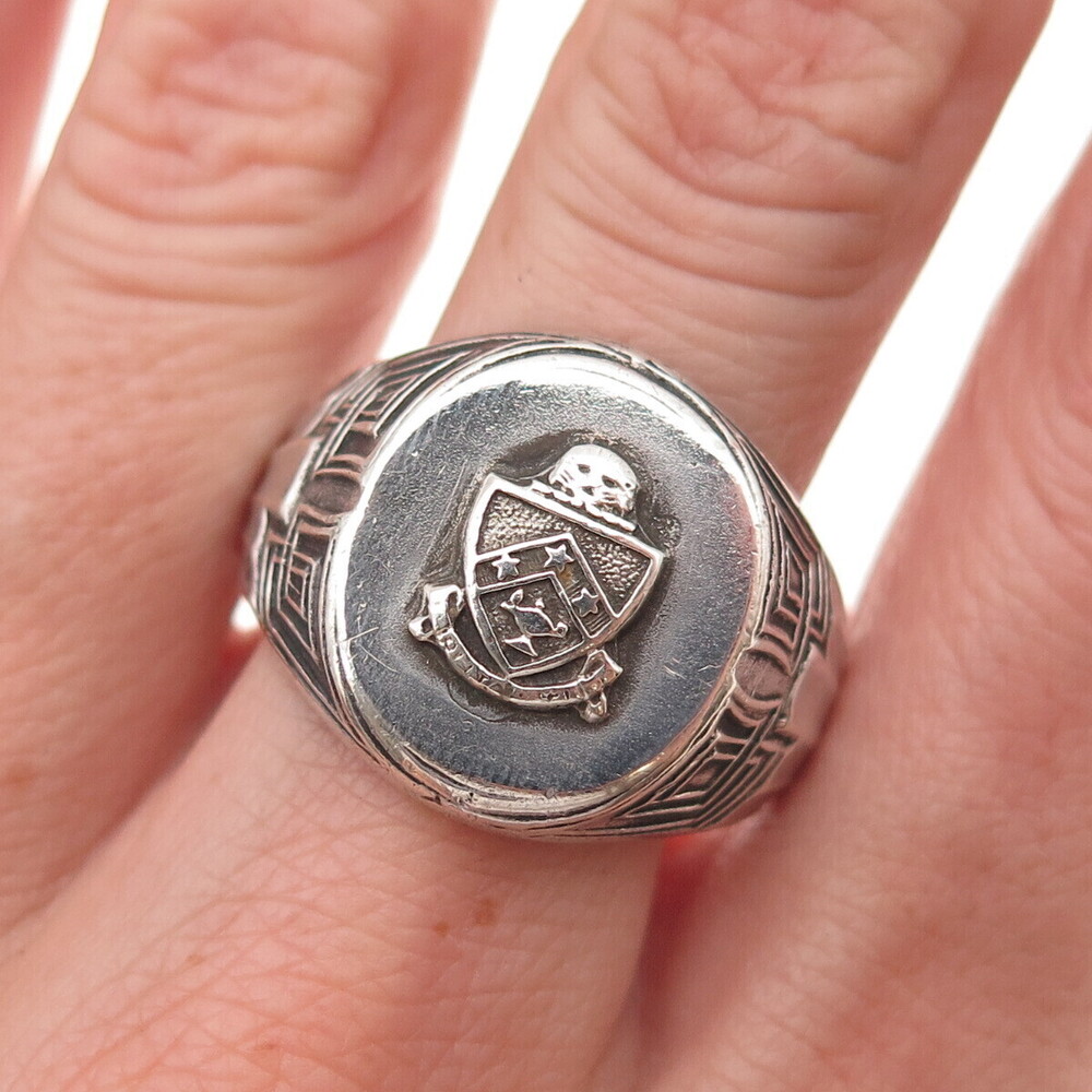 L.G. Balfour 925 Sterling Silver Antique Heights High School Ring Size 11